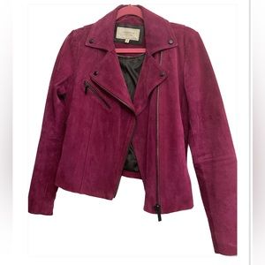 Suede Moto Jacket